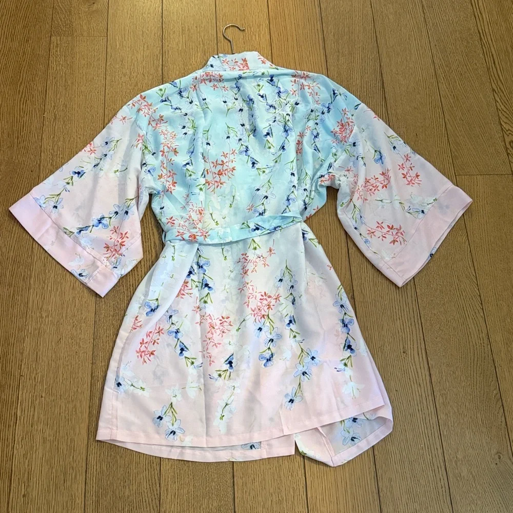 Jonquil In Bloom Floral Robe Size XS-S
